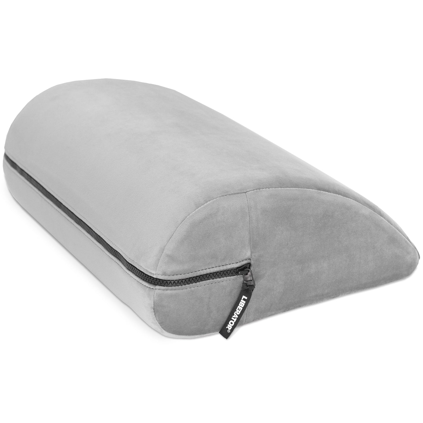 A grey Jaz Motion, Bedroom Furniture position wedge by Liberator against a white background.